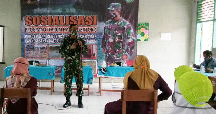 Dansektor 6 Kolonel Arh Didik S : Sosialisasi Program  Pengendalian Sungai Citarum