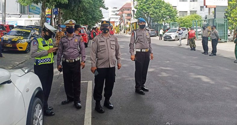 Pelaksanaan Operasi Yustisi Gakplin Inpres No.6 Tahun 2020 Polsek Sumur Bandung Polrestabes