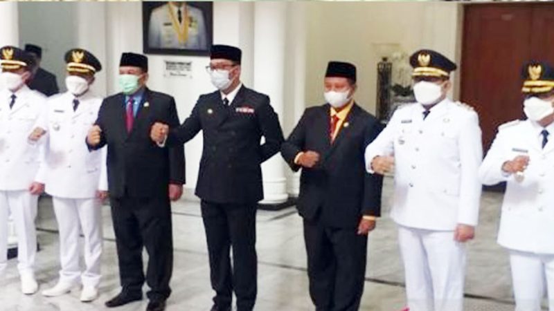Gubernur Jabar Ridwan Kamil Lantik Dua Pasang Bupati dan Wakil Bupati Periode 2021-2926