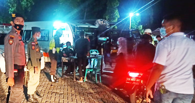 Polres Sumbawa Bersama Instansi Terkait Lakukan Penyekatan Patroli KRYD Cegah Covid-19