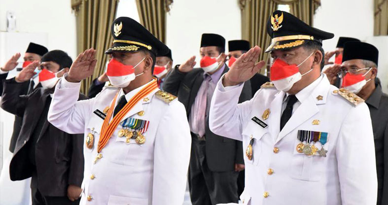 Bupati Deli Serdang Ikuti Secara Virtual Upacara HUT RI Ke 76 di Istana Negara