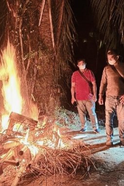 Dua Titik Diduga Sarang Narkoba di Desa Bubun Dimusnahkan, Polres Langkat Respons Cepat Laporan Warga