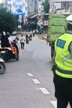 Sat Lantas Polres Langkat Sebar Personel di 23 Titik Rawan Stabat, Kapolres Apresiasi Kinerja Humanis