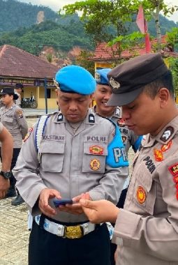 Polres Tapanuli Tengah Gelar Sidak HP Personel, Bebas Judi Online Namun Ada Pelanggaran Disiplin