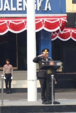 HUT ke-81 RI: Polres Majalengka Gelar Upacara Khidmat, Gaungkan Semangat, Jaga Rawat Jawa Barat