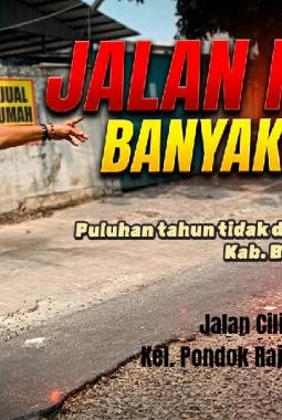 Jalan Ciliwung Pondok Rajeg Rusak Parah dan Makan Korban, Warga Cibinong Minta Pemkab Bogor Memperbaiki