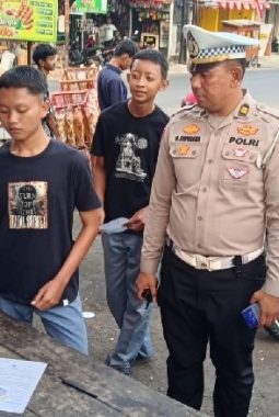 Sasar Knalpot Brong, Polisi Amankan Puluhan Sepeda Motor di Kuningan