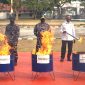Pemusnahan rokok ilegal 
