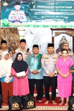 Peringati Maulid Nabi, Kapolres Langkat Minta Anggota Meneladani Akhlak Rasulullah