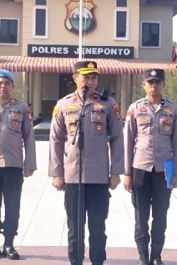 Wakapolres Jeneponto Tegaskan Disiplin Jadi Fondasi Utama Anggota Polri