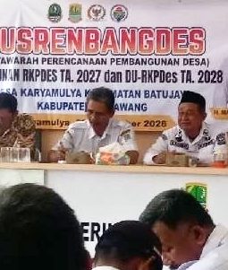 Memasuki Masa Transisi, Pemdes Karyamulya Karawang Gelar Musrenbangdes 2027