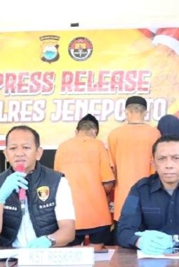 Polisi Ringkus 4 Buron Kasus Penyiraman Air Cabai di Jeneponto, Sempat Kabur ke Luar Kota